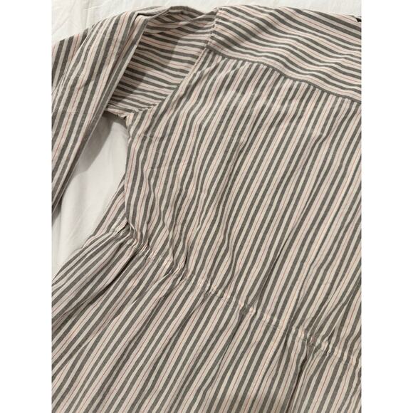 Isabel Marant Ajady Striped Button Down Shirt Women's 36 Organic Cotton Utility - Picture 13 of 16